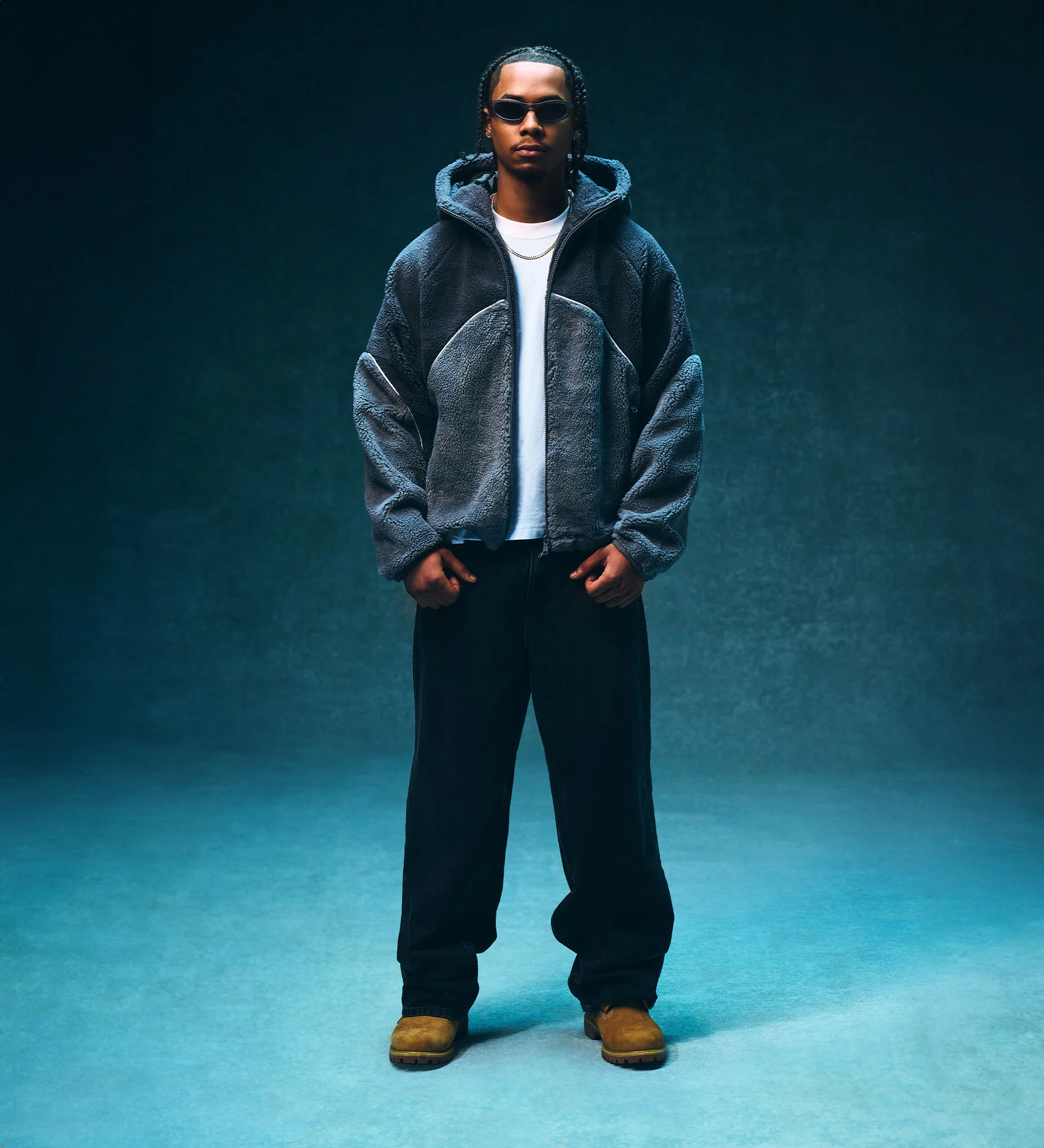Astro Fleece Hoodie [Ash Grey] - Image 2