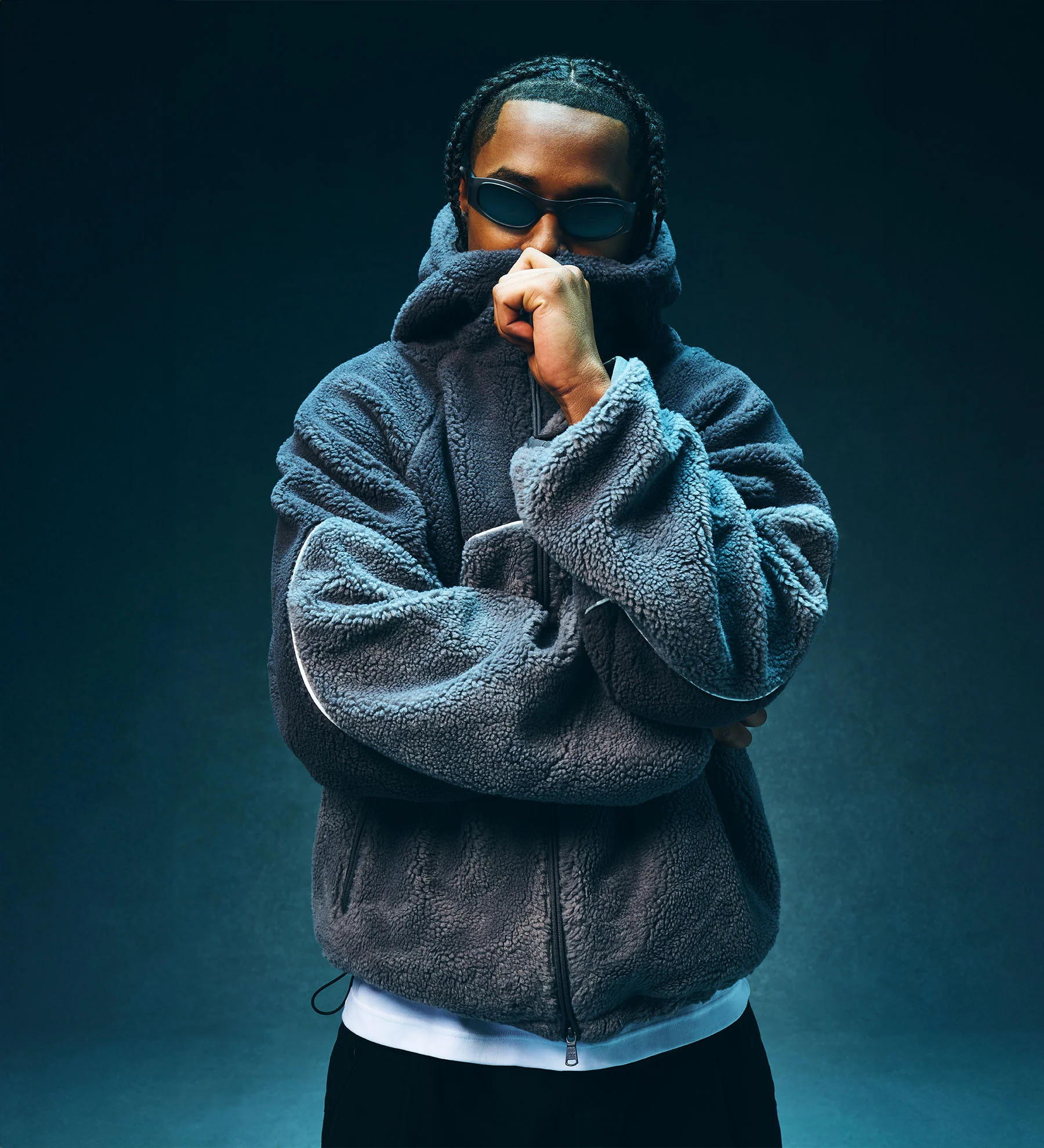 Astro Fleece Hoodie [Ash Grey] - Image 3