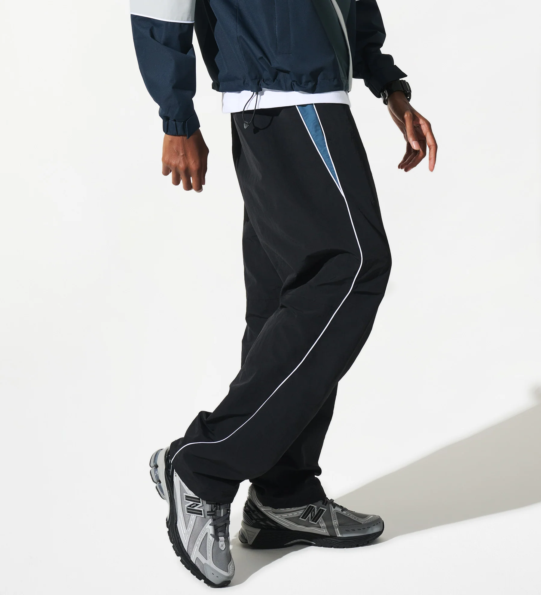 Astro Track Pants [Black/Storm Blue] - Image 3