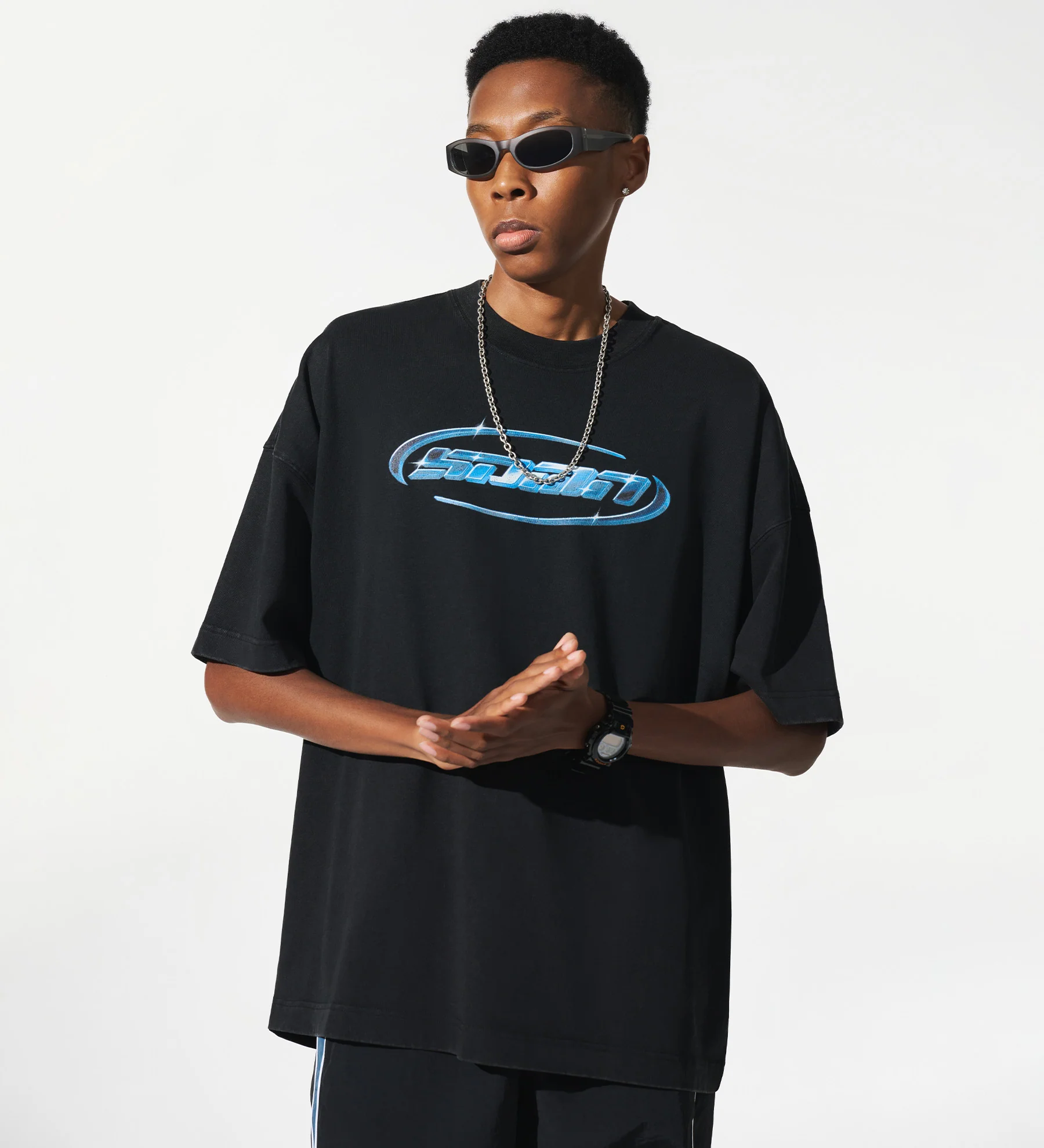 Chrome Logo T-Shirt [Vintage Black] - Image 3