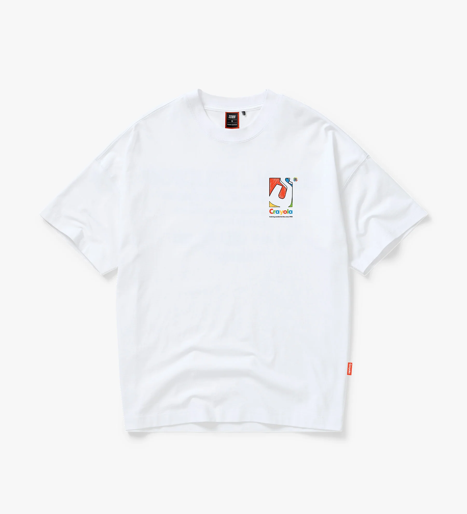 SDMN x Crayola Initial Box T-Shirt [White] - Image 2