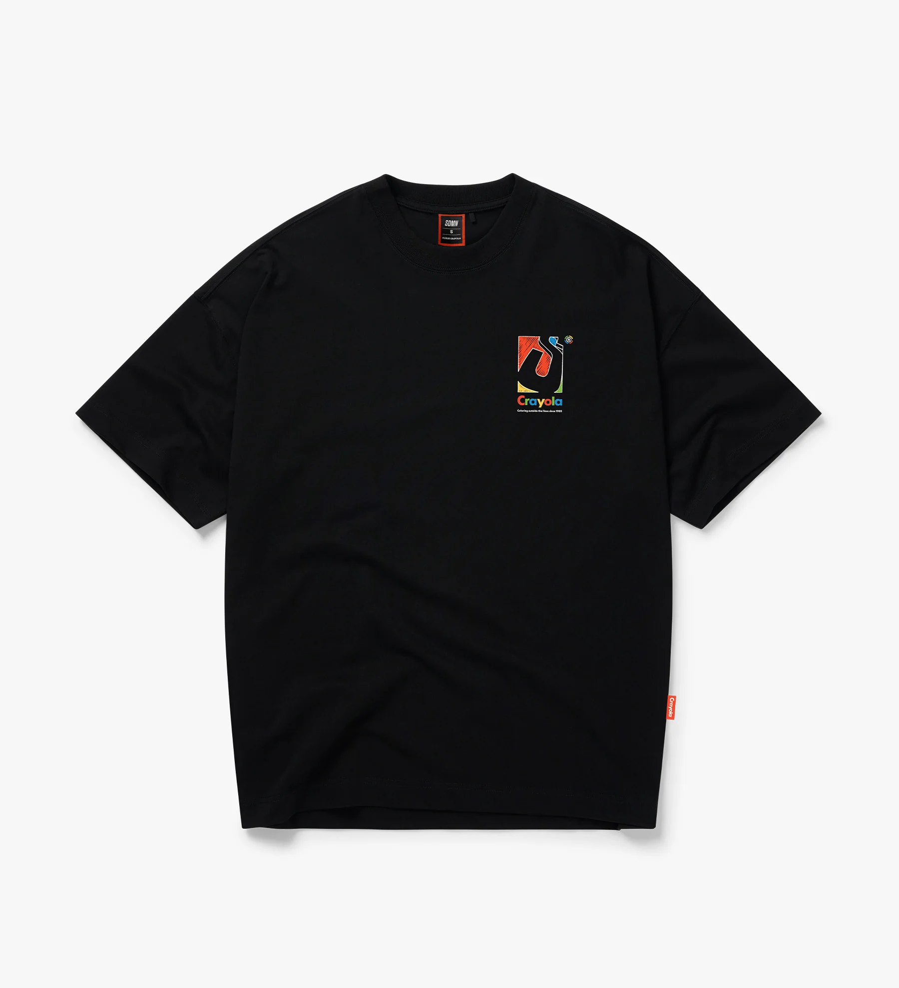 SDMN x Crayola Initial Box T-Shirt [Black] - Image 2