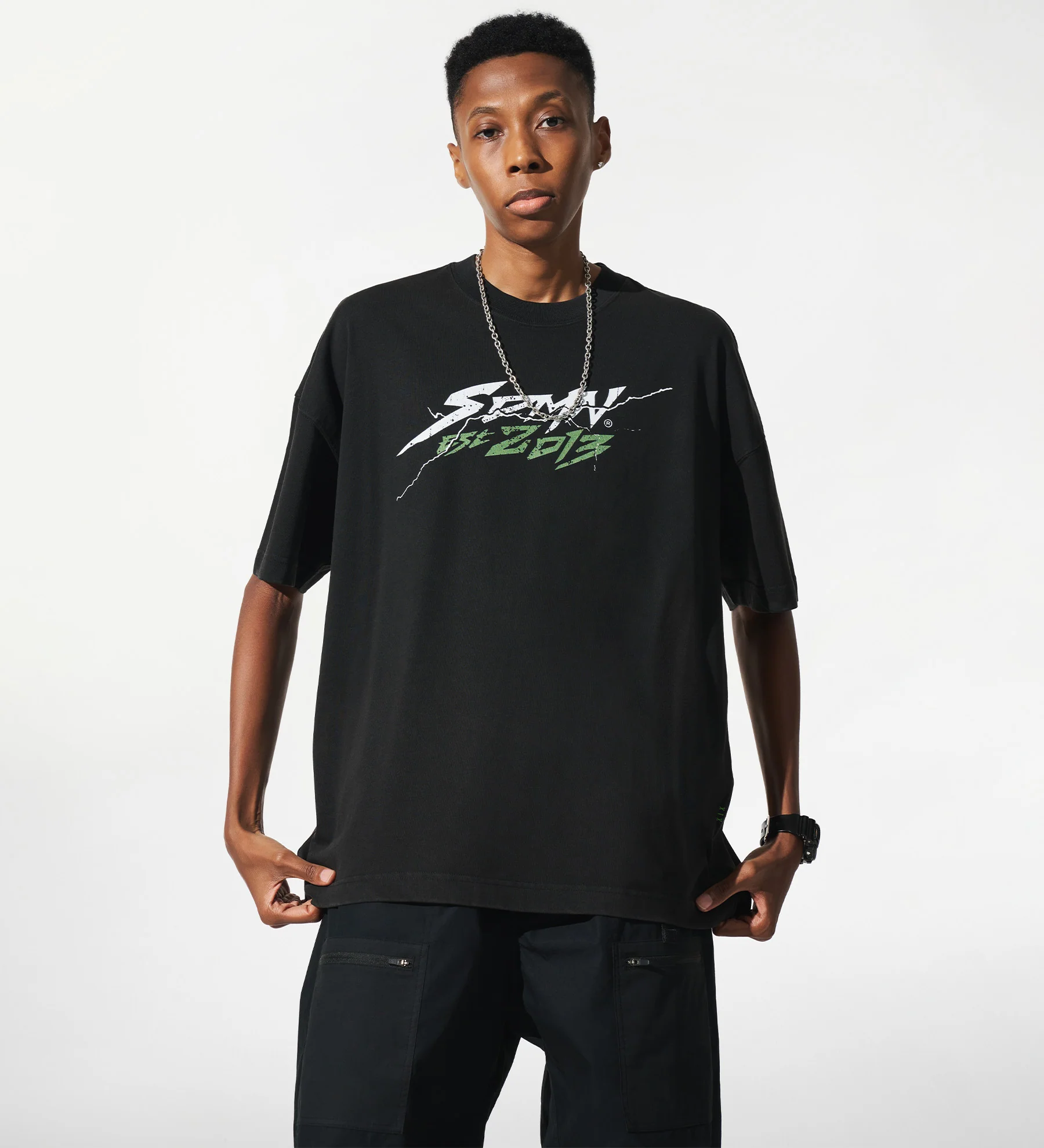 SDMN x TMNT Storm T-Shirt [Vintage Black] - Image 3