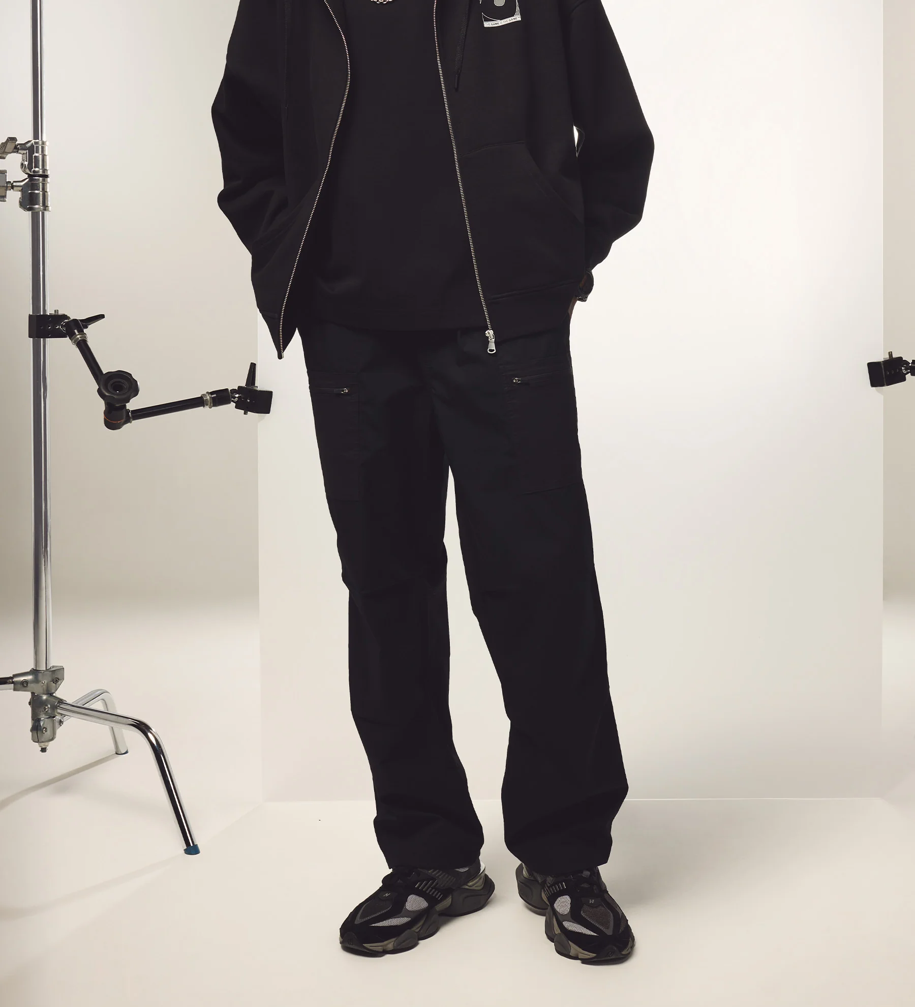 Studios ® Cargo Trousers [Black] - Image 3